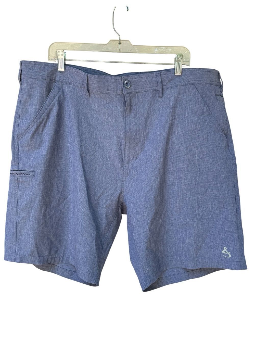 Hook & Tackle Hybrid Shorts Men's 40 Blue Excellent Hi-Tide Perf. Stretch